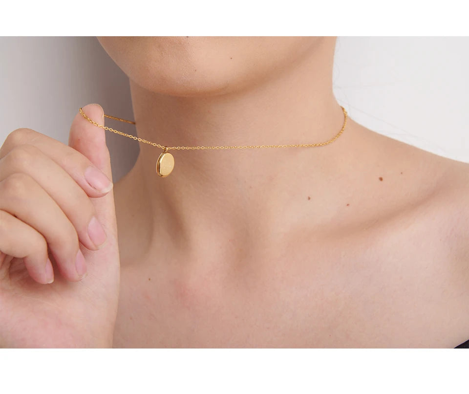 18K Gold Plated Stainless Steel You are Adorable Necklace