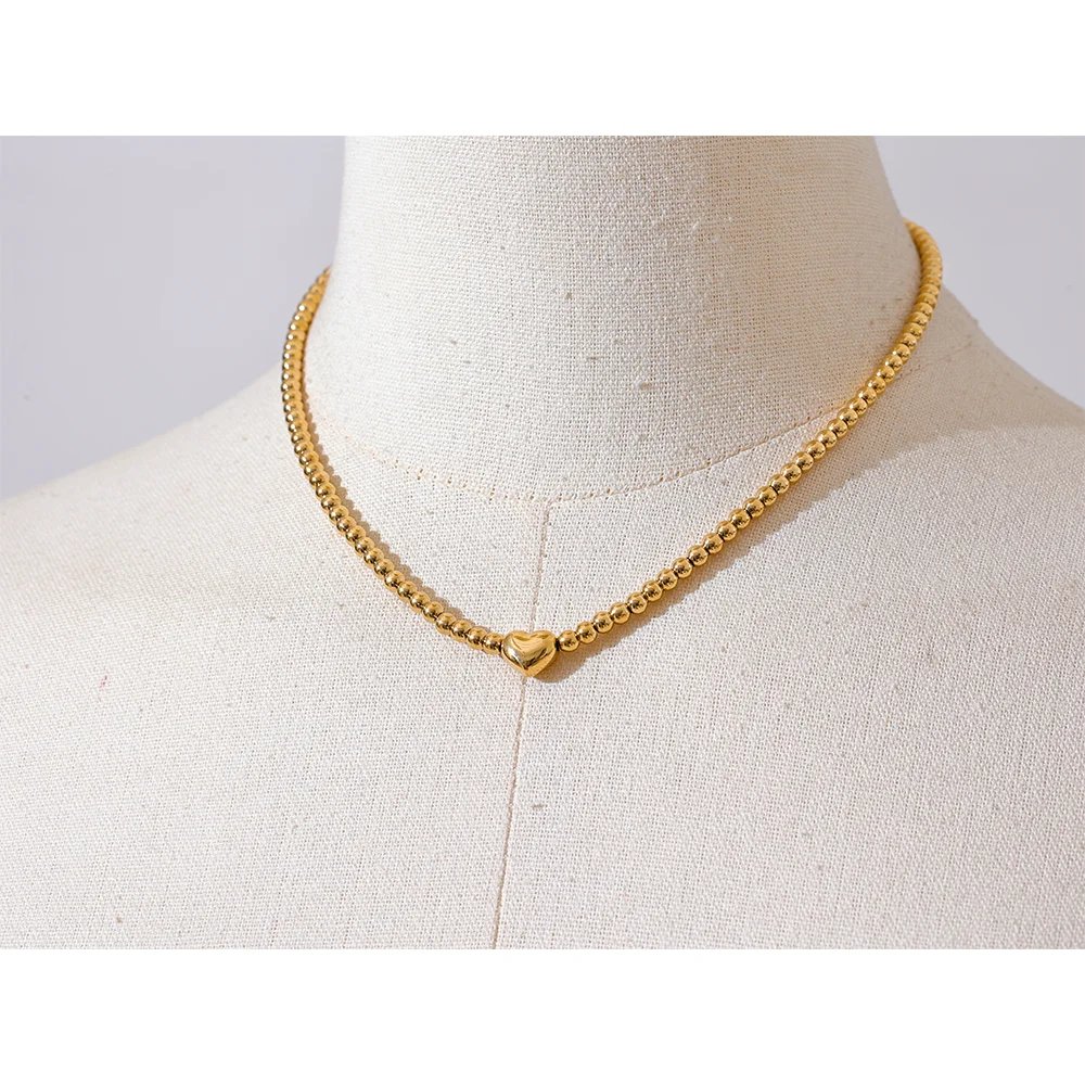 18K PVD Gold Plated Stainless Steel Chain Necklace & Bracelet Set