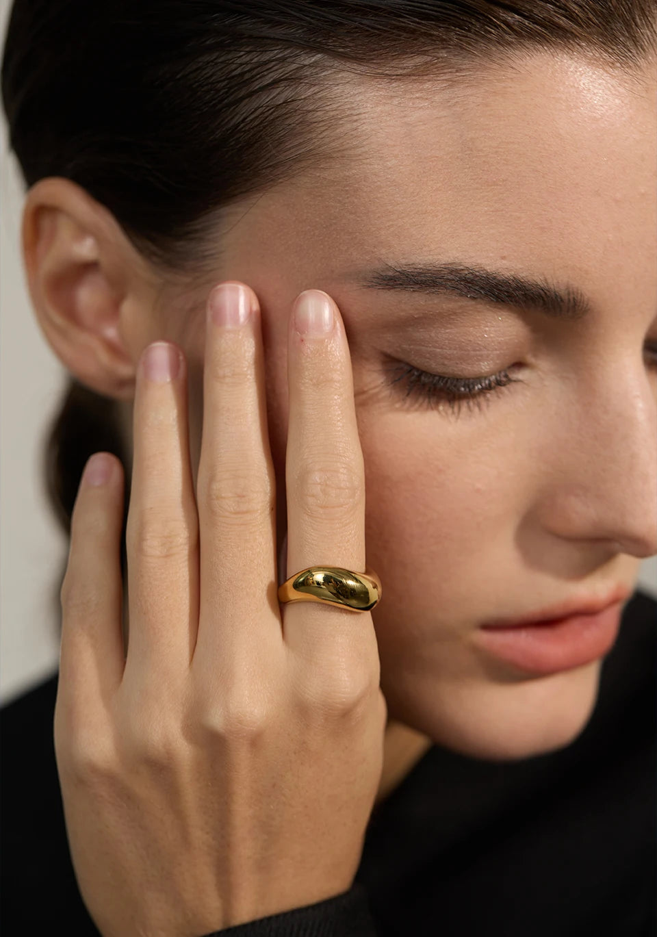 18K Gold Plated Stainless Steel Ring